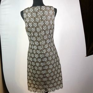 Summer dress - green and blue eyelet